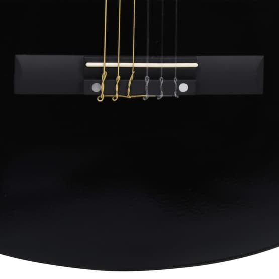Gitarr För Nybörjare Med Fodral Klassisk Svart 3/4 36"