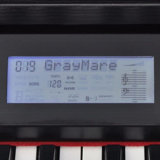 Digitalpiano Med Pedaler Och 88 Tangenter Melaminbräda Svart