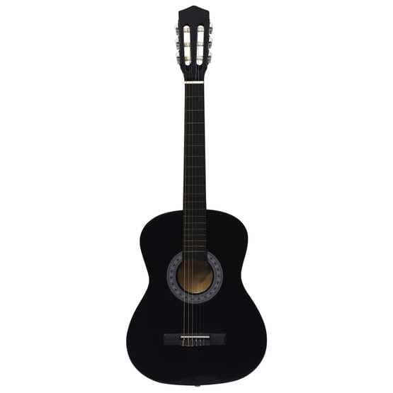 Gitarr För Nybörjare Och Barn Klassisk Svart 3/4 36"