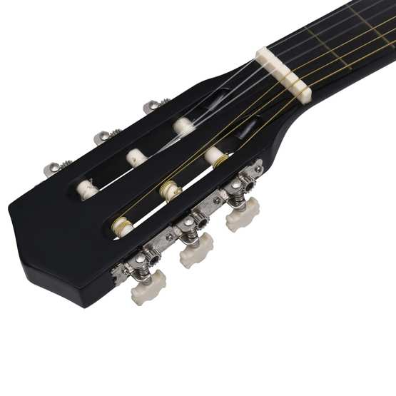 Gitarr För Nybörjare Och Barn Klassisk Svart 3/4 36"