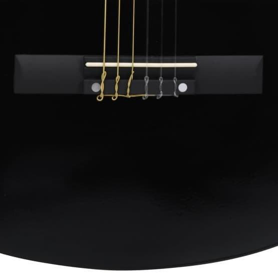 Gitarr För Nybörjare Och Barn Klassisk Svart 3/4 36"