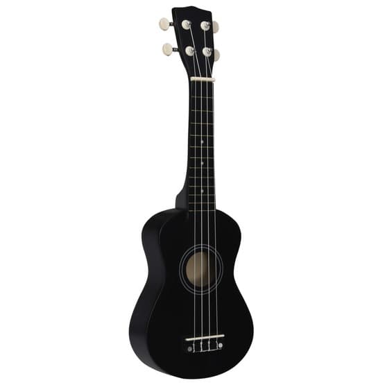 Sopranukulele Med Väska För Barn Sopran Svart 21"