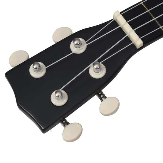 Sopranukulele Med Väska För Barn Sopran Svart 21"