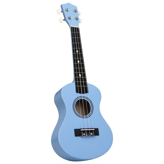 Sopranukulele Med Väska För Barn Sopran Babyblå 21"