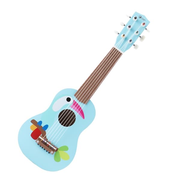 Classic World Tukan Gitarr med 6 strängar för barn (från 36 M)