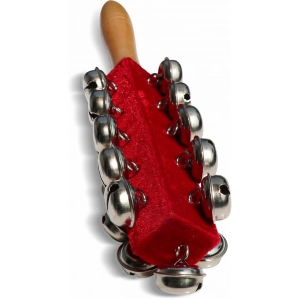 Bjällerträd Schellenbaum musikinstrument, röd 25 cm