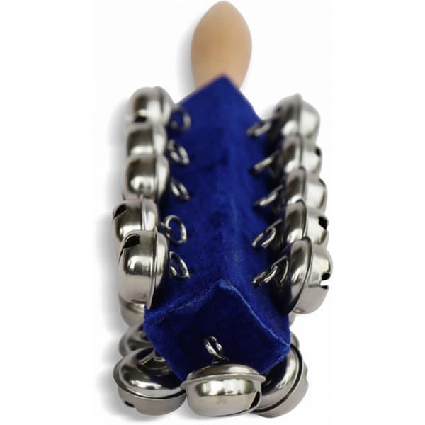 Bjällerträd Schellenbaum musikinstrument, blå 25 cm