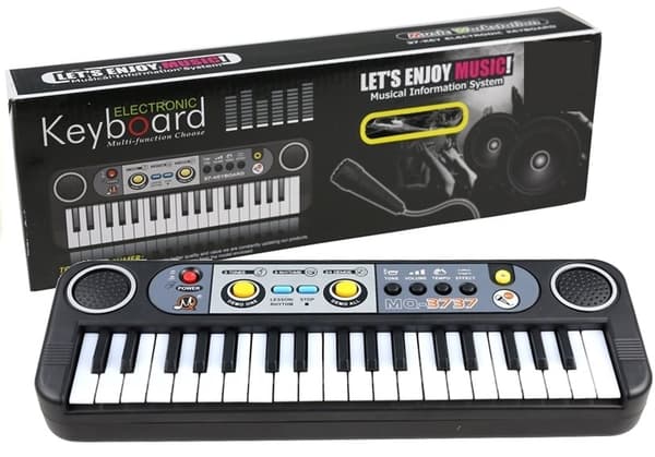 Elektrisk orgel med mikrofon 37 taster