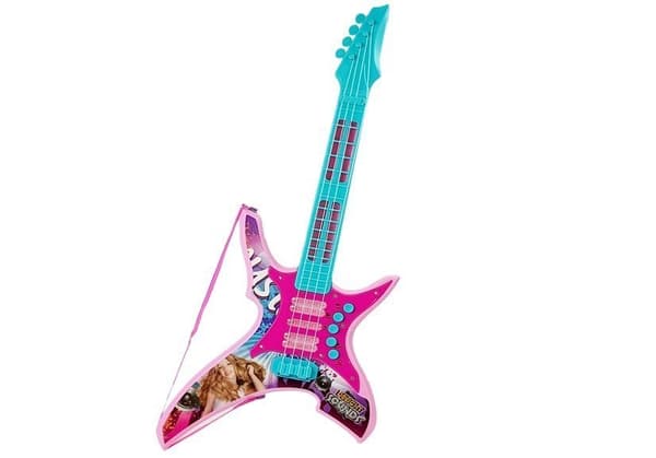 Elektrisk guitar med lys og lyde, Pink, 62 cm