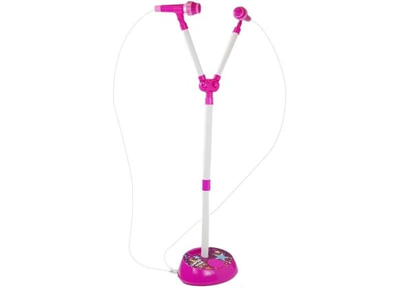 Musiklampor med dubbla mikrofoner LED MP3-stativ