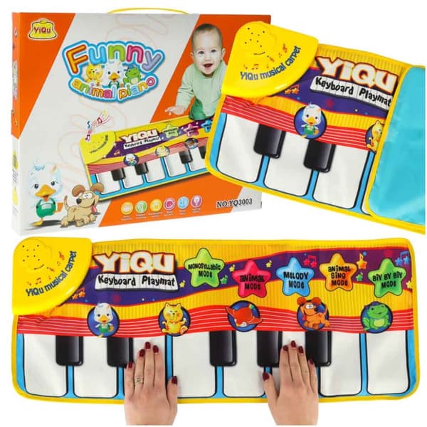 Minipiano utbildningsmatta 72x29cm