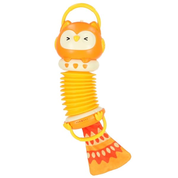 Harmoni harmonika sanselegetøj til børn, orange ugle