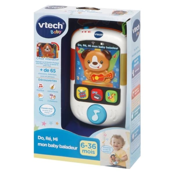 VTECH BABY - My Baby Walkman - Talande och lysande musikalisk walkman för bebisar