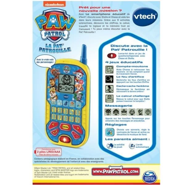VTECH - PAW PATROL - Den pedagogiska smartphonen