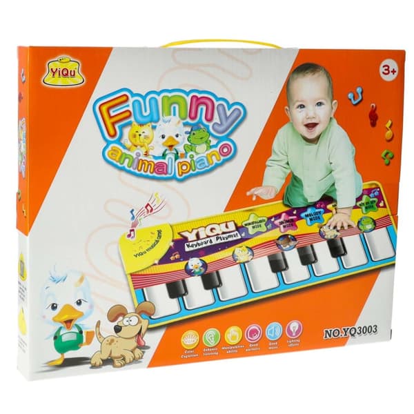 Minipiano utbildningsmatta 72x29cm