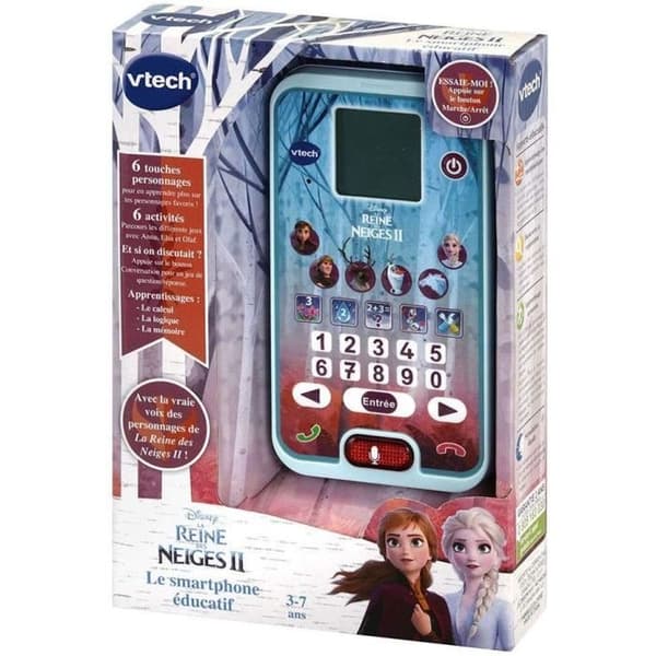 VTECH pedagogisk smartphone - Frozen 2 - 3-7 år gammal - Pedagogiska spel ingår