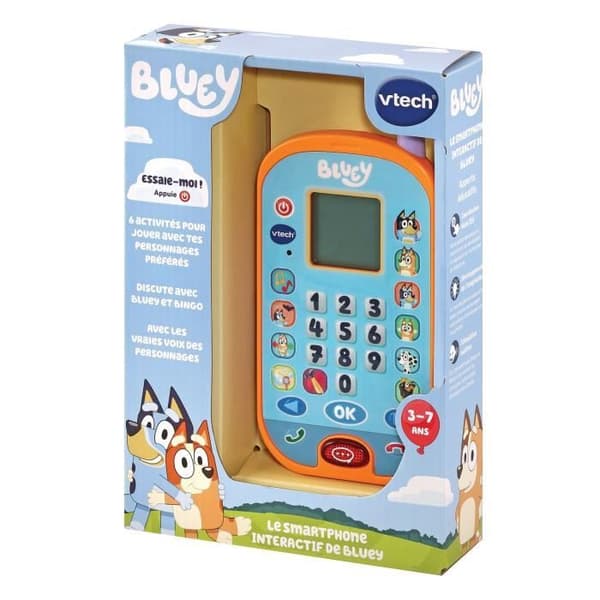 Interaktiv leksak - VTECH - Blueys interaktiva smartphone - Flerfärgad - Batteri - Pedagogisk leksak
