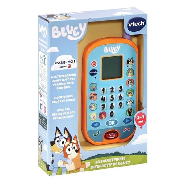 Interaktiv leksak - VTECH - Blueys interaktiva smartphone - Flerfärgad - Batteri - Pedagogisk leksak