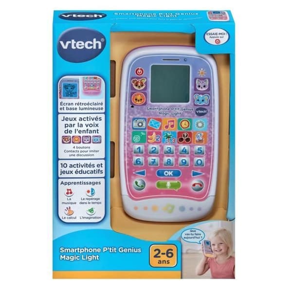VTECH SMARTPHONE P'TIT GENIUS MAGIC LJUSROSA
