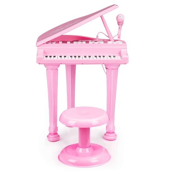 Lasten Piano - 40X34X44,5 cm - Mikrofonilla - Vaaleanpunainen