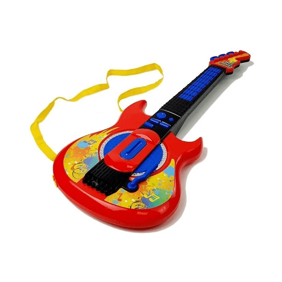Musikset Med Gitarr, Keyboard Och Mikrofon