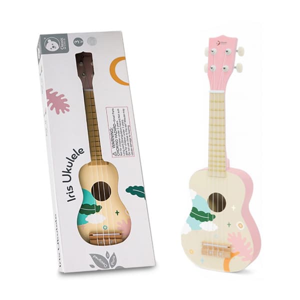 CLASSIC WORLD Ukulelegitarr i Trä för Barn - Rosa