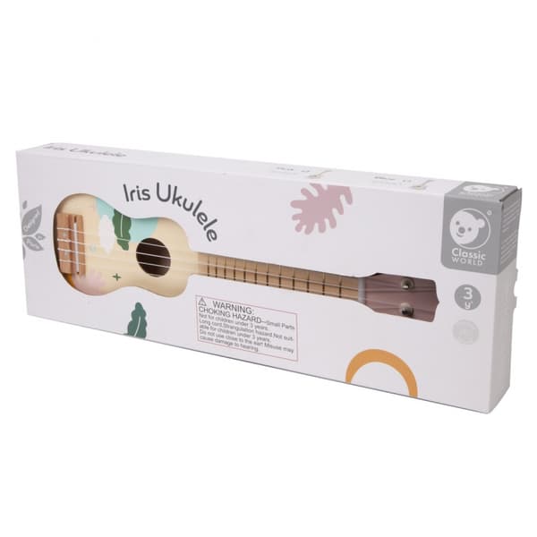 CLASSIC WORLD Ukulelegitarr i Trä för Barn - Rosa