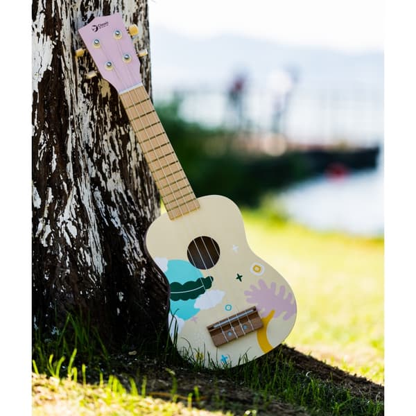 CLASSIC WORLD Ukulelegitarr i Trä för Barn - Rosa