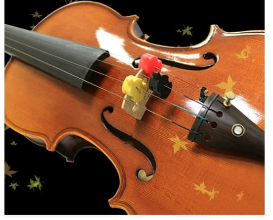 INF 4-pack violinsord för övning, ljuddämpare i gummi för violin, ultraövningssord
