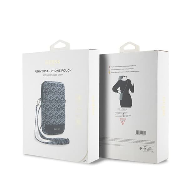 Guess Zip GCube Bottom Stripe - Telefonväska (svart)