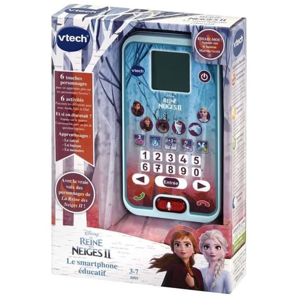 VTECH pedagogisk smartphone - Frozen 2 - 3-7 år gammal - Pedagogiska spel ingår