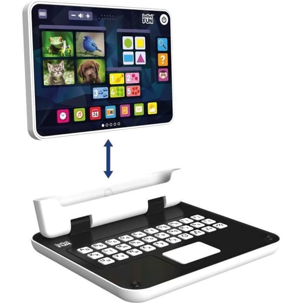 Toy Computer - KD - Min första 2 i 1 dator - Evolutionär inlärning av färger, former och bokstäver