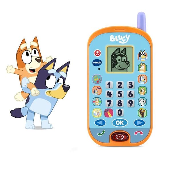 Vtech leksakstelefon för barn - 3480-554622 - Bluey aktivitetstelefon, , Medium