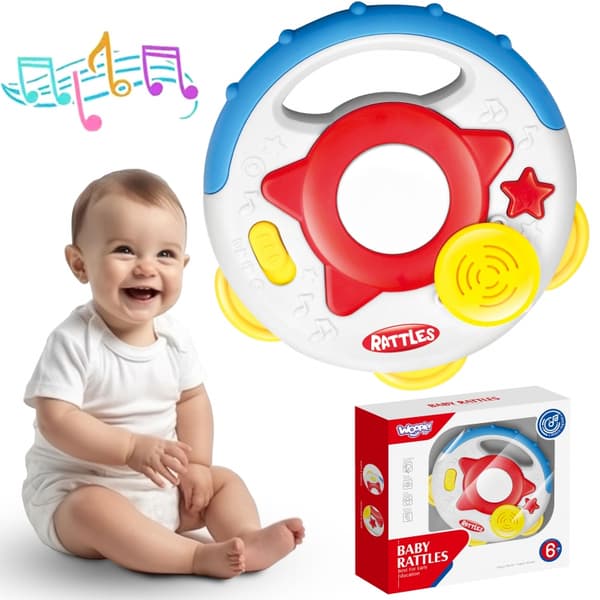 WOOPIE BABY Interaktiivinen tamburiinimusiikkilelu