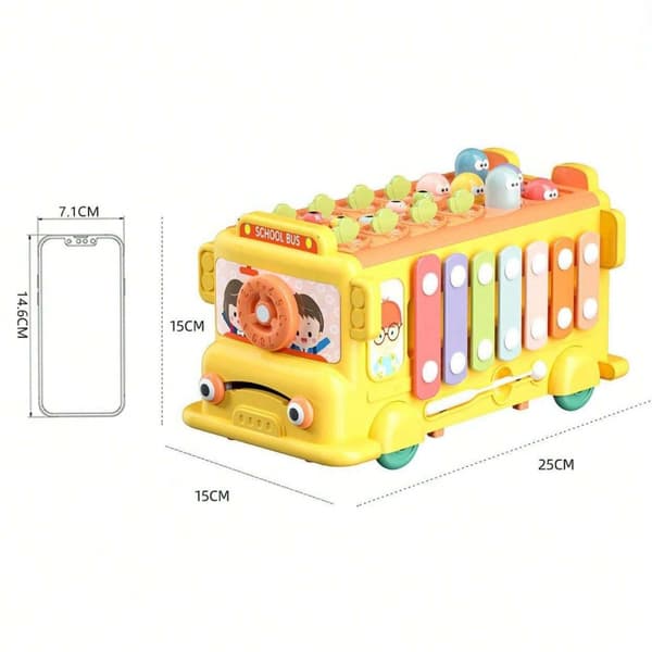 WOOPIE BABY Montessori Buss 6-i-1 – Interaktiv Leksak Från 18 Mån