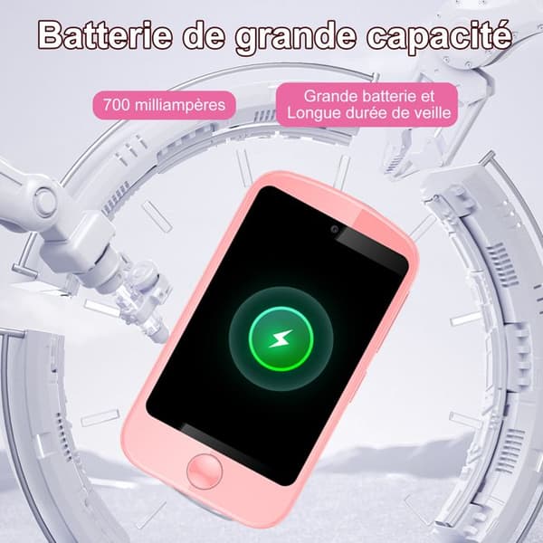 Barn leksak mobiltelefon - K IKIDO - Rosa pony stil - telefonkort kan sättas in - 700 mAh - 4G samtal
