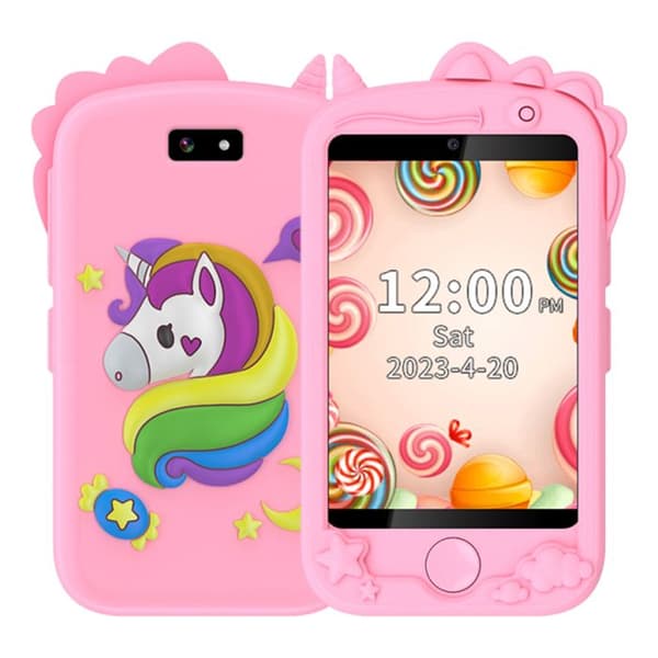 Barn leksak mobiltelefon - K IKIDO - Rosa pony stil - telefonkort kan sättas in - 700 mAh - 4G samtal
