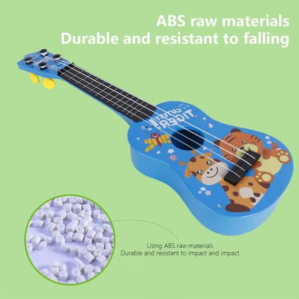 OBOSOE Legetøj Ukulele til børn, Guitar Ukulele Begyndere, Legetøj til tidlig uddannelse, Musikinstrument Mini Guitar til Færdighedsforbedring
