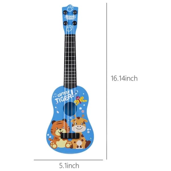 OBOSOE Legetøj Ukulele til børn, Guitar Ukulele Begyndere, Legetøj til tidlig uddannelse, Musikinstrument Mini Guitar til Færdighedsforbedring