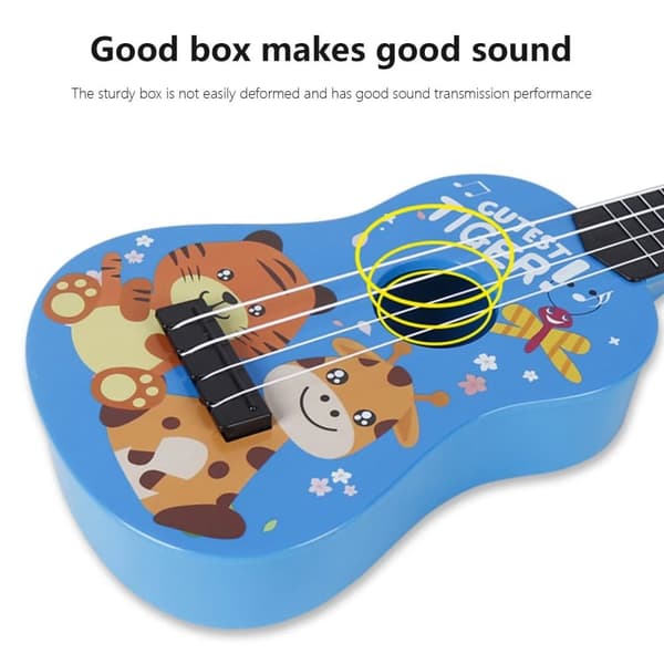 OBOSOE Legetøj Ukulele til børn, Guitar Ukulele Begyndere, Legetøj til tidlig uddannelse, Musikinstrument Mini Guitar til Færdighedsforbedring