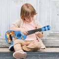 Miniatyrbillede 2 af 6: OBOSOE Legetøj Ukulele til børn, Guitar Ukulele Begyndere, Legetøj til tidlig uddannelse, Musikinstrument Mini Guitar til Færdighedsforbedring