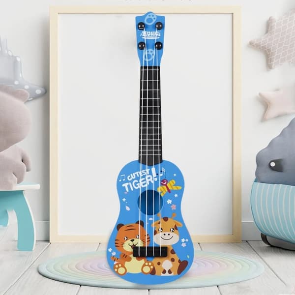 OBOSOE Legetøj Ukulele til børn, Guitar Ukulele Begyndere, Legetøj til tidlig uddannelse, Musikinstrument Mini Guitar til Færdighedsforbedring