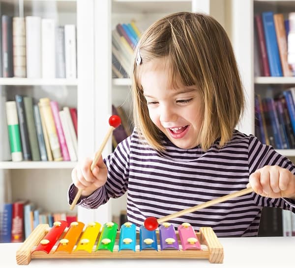 OBOSOE Farverig Træ Xylofon Til Børn Spædbarn Træ Musik Legetøj Pædagogisk Percussion Instrument
