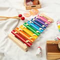 Miniatyrbillede 8 af 8: OBOSOE Farverig Træ Xylofon Til Børn Spædbarn Træ Musik Legetøj Pædagogisk Percussion Instrument