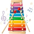 Miniatyrbillede 1 af 8: OBOSOE Farverig Træ Xylofon Til Børn Spædbarn Træ Musik Legetøj Pædagogisk Percussion Instrument