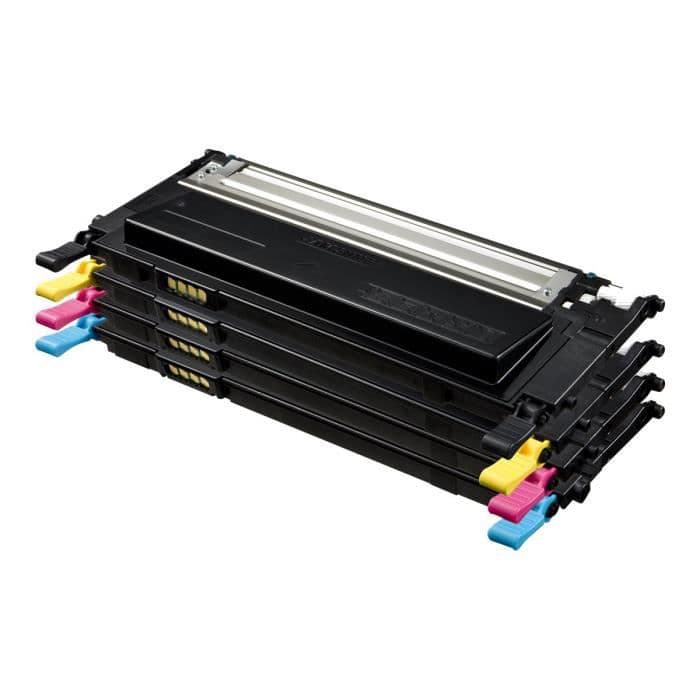 Pakke med 4 Samsung CLT-P4072C (SU382A) cyan, gul, magenta, sort tonerkassetter til CLP-320 / SS060A / CLX-3185-serien