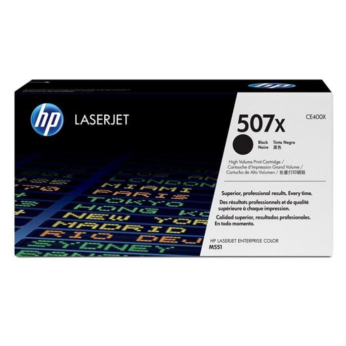 HP 507X sort højt original sort toner (CE400X)