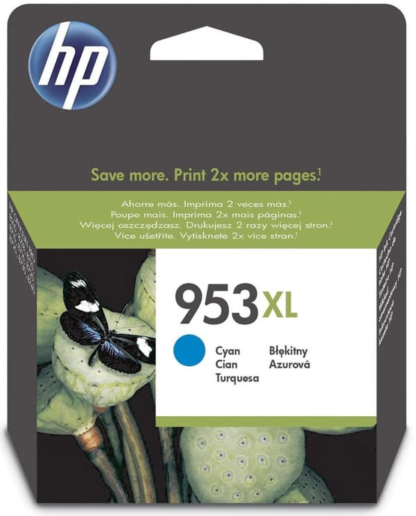 HP 953XL cyan original bläckpatron med hög kapacitet