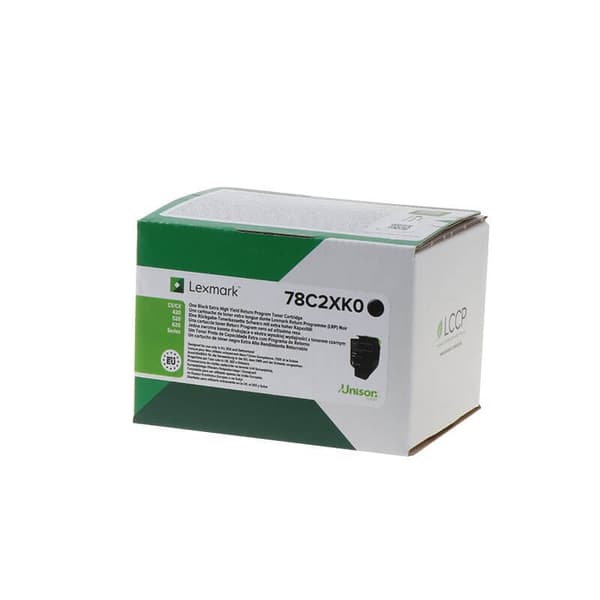 Lexmark Toner 78C2XK0 Svart Extra High Yield, Return