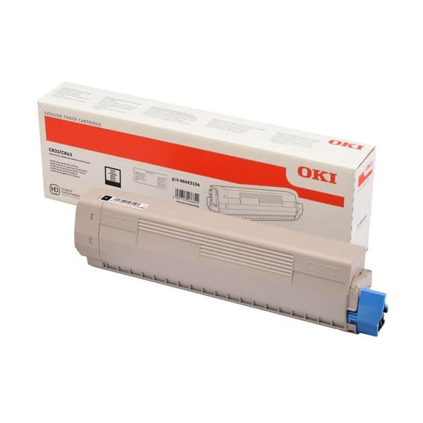 OKI Toner 46443104 Svart Høy Kapasitet